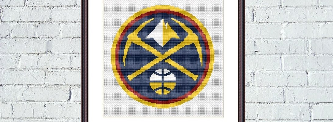 Denver Nuggets cross stitch pattern