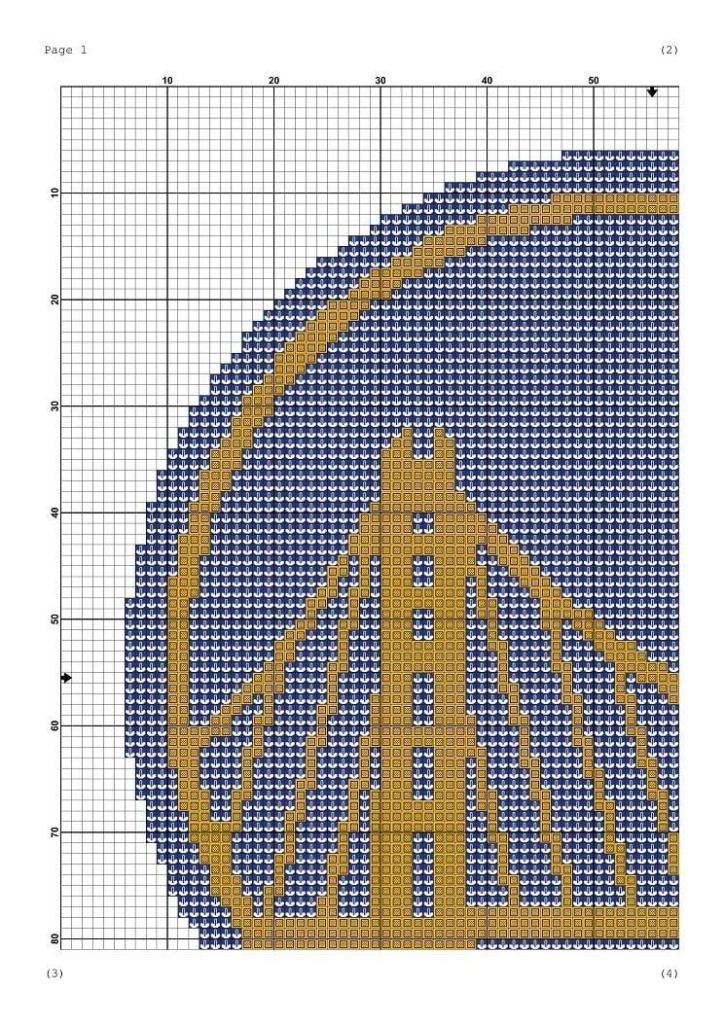 Golden State Warriors cross stitch pattern