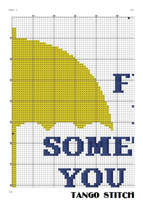 Funny things cross stitch quote pattern easy embroidery design