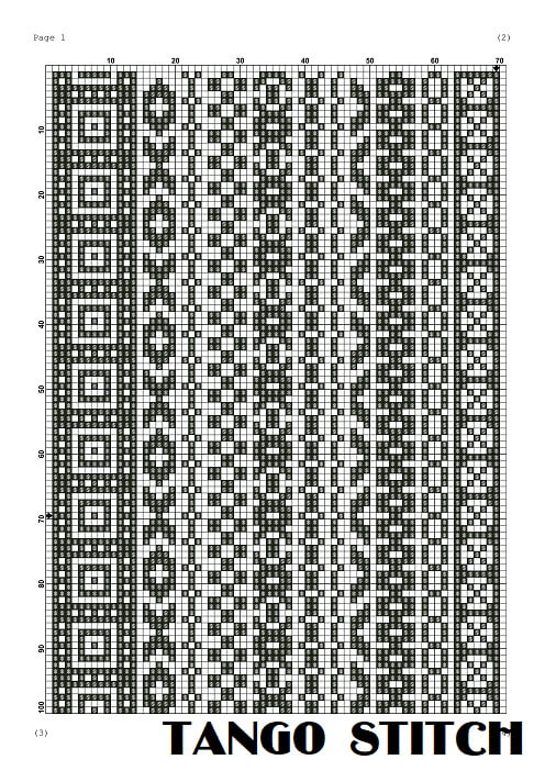Black cross stich patterns ornament sampler embroidery - Tango Stitch